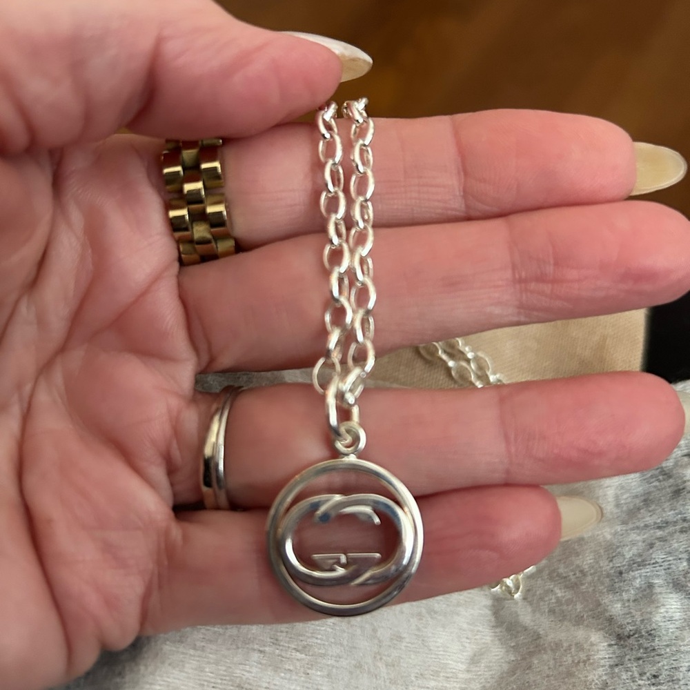 Gucci Silver Marmont Pendant Necklace - Picture 7 of 15